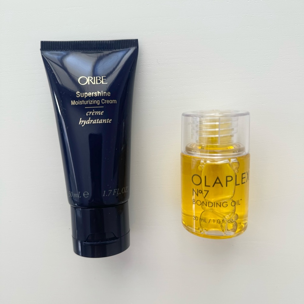 NEW Oribe Supershine Moisturizing Hair Cream Olaplex Bonding Oil Bundle